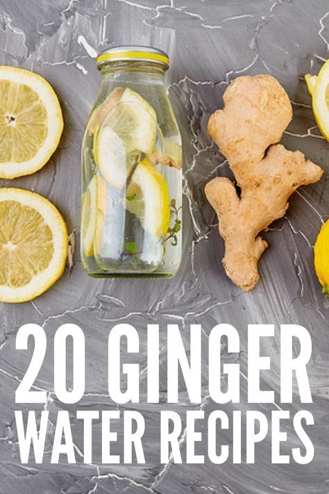 Ginger Water Recipe, Ginger Side Effects, Lemon Ginger Detox Water, Ginger Detox Water, Lemon Ginger Water, Japanese Ginger, Remedies For Nausea, Ginger Water, Infused Water Recipes