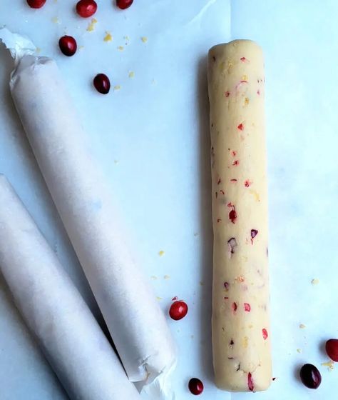 Super Simple Lemon Cranberry Slice Cookies Lemon Cranberry Sugar Cookies, Cranberry Lemon Cookies, Fresh Cranberry Cookies, Lemon Cranberry Cookies, Slice Cookies, Lemon Cranberry, Lemon Sugar Cookies, Cranberry Cookies, Lemon Rind