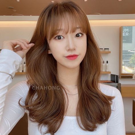 Tea Brown Hair Color, Honey Tea Brown Hair Color, Brown Hair Names, Brown Hair Korean, Milk Ideas, Brown Hair Colour, Copper Brown Hair, Brown Hair Trends, Caramel Brown Hair