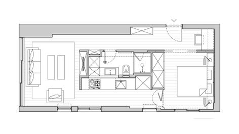 40 Sqm House Plan, 40 Sqm House, 40sqm Apartment, Apartment Storage Solutions, Room Within A Room, Living Room Decor Ikea, Apartment Decorating For Couples, Apartments Exterior, Decor Apartment Ideas