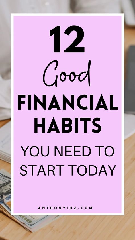 Are you asking what are some good financial habits to adopt? If you want to reach your financial goals, you need to have a feasible plan in place and the right financial habits to back it up. Check out these 12 good financial habits to adopt in 2023 that will improve your financial situation. Financial habits you can adopt today to help you reach your financial goals this year Financial Planning For Beginners, Financial Goals Vision Board, Manage Finances, Habits To Adopt, Better Money Habits, Tracking Expenses, Financial Habits, Tbr Pile, Financial Growth