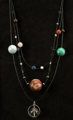 Solar System Jewelry, Boho Images, Solar System Necklace, Hippie Fashion, Goth Clothing, Astuces Diy, Total Solar Eclipse, The Planets, The Solar System