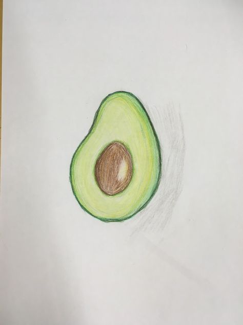 Drawing Of Avocado, Avocado Sketch, Avocado Drawing, Avocado Picture, Heart Project, Cute Small Drawings, Heart Projects, Sailor Moon Wallpaper, Small Drawings