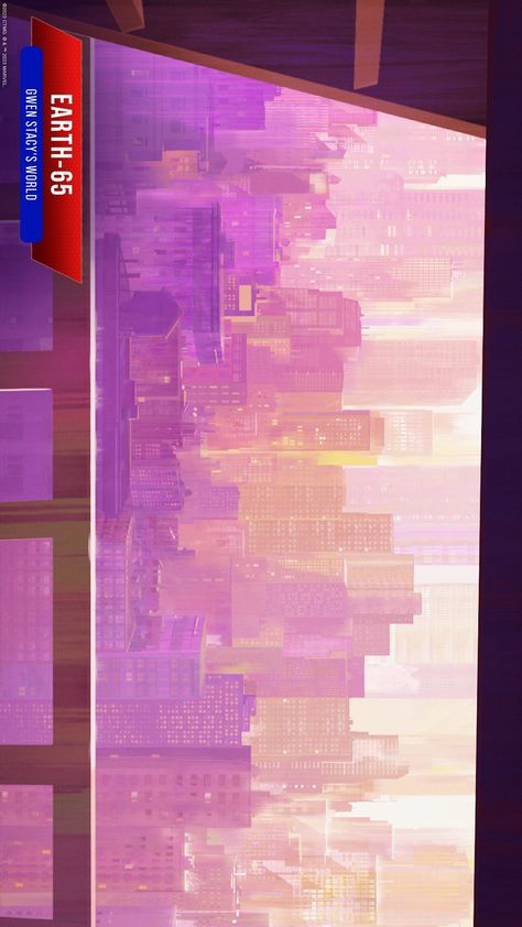 Into The Spiderverse City Background, Spiderverse New York, Spider Verse Background Art, Spiderverse Background Art, Spider Verse City, Spiderverse City, Spiderverse Background, Magical Girl Apocalypse, Charlie The Unicorn