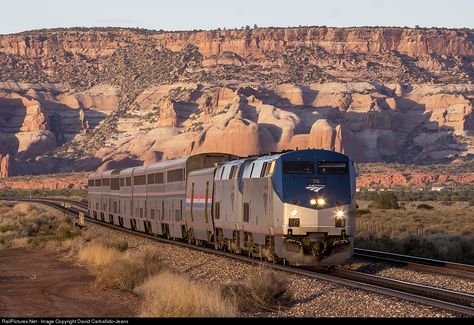 RailPictures.Net Photo: AMTK 76 Amtrak GE P42DC at Lupton, Arizona by David Carballido-Jeans California Zephyr, Amtrak Train, Railroad Photography, Train Engines, Arizona Usa, Jazz Age, Rolling Stock, Diesel Locomotive, Train Car