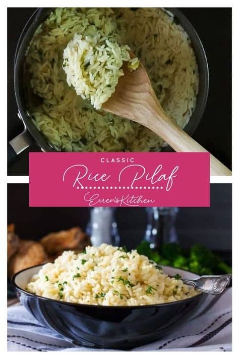 This easy Rice Pilaf recipe is the perfect side dish to go with anything from chicken to fish and makes a great change from plain white rice.
#ErrensKitchen #sidedish #ricerecipes Easy Rice Pilaf, Rice Pilaf Recipe, Pilaf Recipe, Rice Side Dish Recipes, Pilaf Recipes, Easy Rice, Rice Side, Rice Side Dishes, Vegetarian Sides