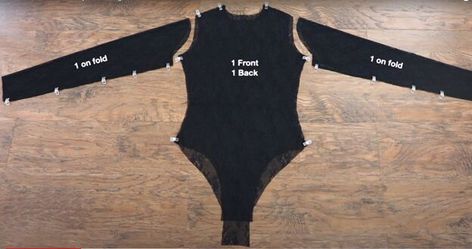 Sewing Projects Diy Bodysuit, Lace Diy, Black Lace Bodysuit, Easy Sewing Patterns, Lace Bodysuit, Sewing Inspiration, Easy Step, Sewing Tutorials, From Scratch