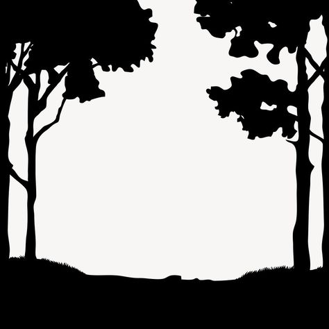 Forest silhouette background, nature frame | free image by rawpixel.com Tree Shadow Drawing, Paper Cut Art Templates, Silhouette Forest, Nature Frame, Shadow Tree, Silhouette Background, Silhouette Tree, Art Homework, Landscape Silhouette