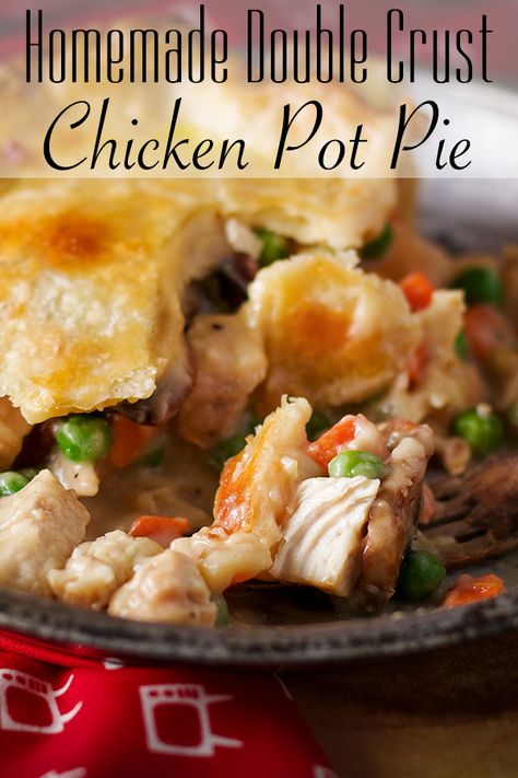 Double Crust Chicken Pot Pie, Mcdougall Recipes, Pot Pie Filling, Frozen Pie Crust, Chicken And Veggies, Pot Pies Recipes, Chicken Pot Pie Recipes, Pie Crust Recipes, Crusted Chicken