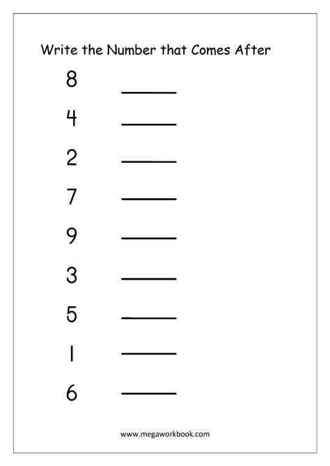 After Numbers Worksheet, Ordering Numbers Worksheet, Maths Worksheets For Kindergarten, Basic Math Worksheets, Number Words Worksheets, Lkg Worksheets, Counting Worksheets For Kindergarten, Kindergarten Math Worksheets Addition, Maths Worksheet