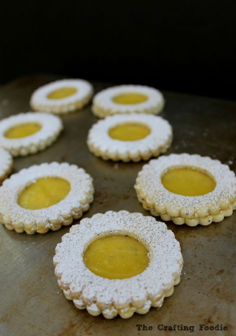 Lemon Poppy Seed Linzer Cookies Cookies With Lemon Curd, Lemon Poppy Seed Cookies, Poppy Seed Cookies, Cookies With Lemon, Seed Cookies, Lemon Curd Recipe, Linzer Cookies, Lemon Poppy Seed, Curd Recipe