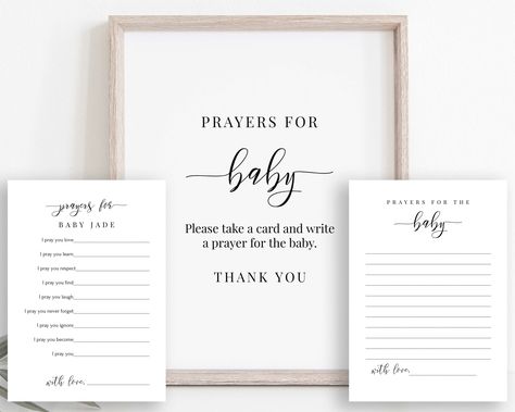 Excited to share the latest addition to my #etsy shop: Prayers for Baby Card and Sign, Baby Shower Games, Baby Advice Card, Modern Minimalist Baby Shower, Editable Printable PPB551 ELLE https://etsy.me/435shcn #paperpassiondesigns #babyshowergame #babyshower Prayers For Baby, Prayer For Baby, Shower Games Baby, Shower Diy, Prayer Box, Minimalist Baby, Baby Advice, Advice Cards, Baby Shower Planning