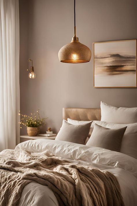 Hanging bedside lamps