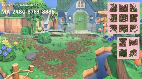 Path Acnh, Acnh Motifs, Stepping Stone Paths, Motif Jungle, Cat Island, Frog Theme, Animal Crossing Fan Art, Acnh Designs, Acnh Codes