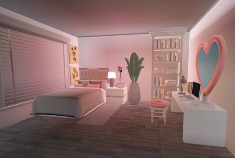 Bloxburg Single Bed Ideas, Bloxburg Rooms Aesthetic, Bloxburg Room Decor Ideas, Club Roblox House Ideas Kids Bedroom, Cute Bedroom Ideas Bloxburg, Cuartos Bloxburg, Club Roblox Bedroom Ideas, Bloxburg Room Ideas Modern, Aesthetic Bloxburg Bedroom