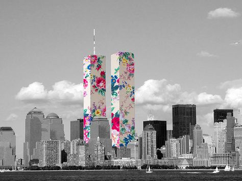 . Nine Eleven, Collage Artwork, Twin Towers, White Picture, World Trade Center, Black And White Pictures, Photo Design, Black And White Photographs, Pablo Picasso