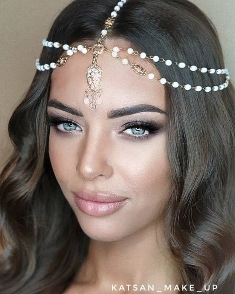 Halo Pearls Bohemian Headpiece Great Gatsby 1920s headband | Etsy Indian Headpiece, Bridal Hair Chain, Bohemian Headpiece, 1920s Headband, Beaded Headpiece, Evening Hairstyles, Rhinestone Headpiece, Wedding Headdress, Headpiece Jewelry