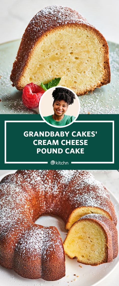 I Tried Grandbaby Cakes' Cream Cheese Pound Cake | Kitchn Ina Garten Bundt Cake, Grand Baby Cakes, Babycakes Recipes, Pound Cake Cupcakes, Cream Cheese Pound Cake Recipe, Southern Foods, Grandbaby Cakes, Cheese Pound Cake, Bon Apetit