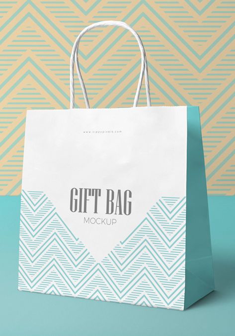 Fully customizable gift bag mockup with design replacement option. #free #freebie #mockup #psd #photoshop #gift #bag #shoppingbag #packaging #branding Desain Paper Bag, Paper Bag Design Branding, Shoping Bag, Shopping Bag Design, Paper Bag Design, Print On Paper Bags, Free Christmas Gifts, Text Logo Design, Gift Box Design