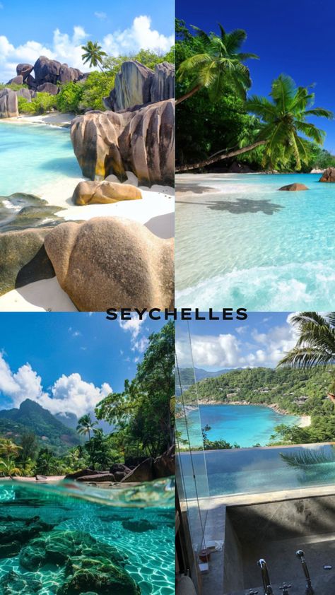 #seychelles #travel Seychelles Aesthetic, Seychelles Islands, Holiday Travel Destinations, Vacation Locations, Travel Inspiration Destinations, Dream Vacations Destinations, Dream Travel Destinations, Seychelles, Africa Travel