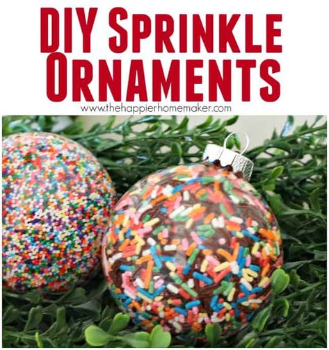 DIY Sprinkle Ornaments Sprinkle Ornaments, Sprinkles Ornaments, Lid Ornaments, Diy Sprinkles, Diy And Crafts Sewing, Candy Christmas Decorations, Crafts For Teens, Ornaments Diy, Diy Christmas Ornaments