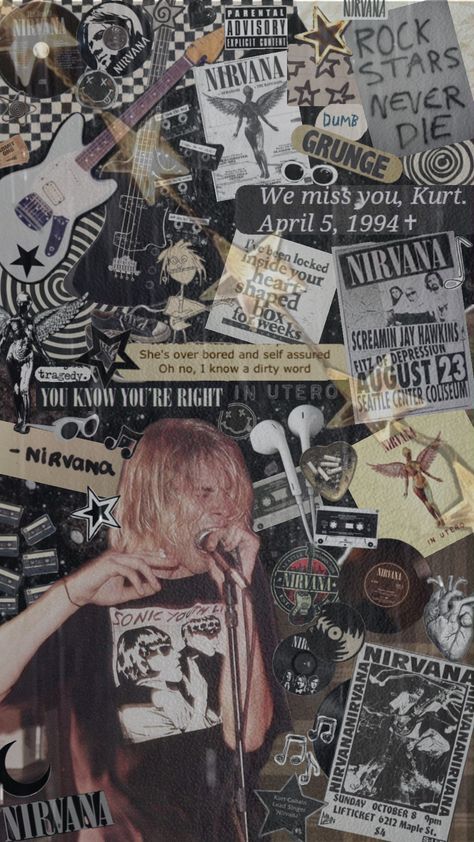 Not mine but a really cool Nirvana wallpaper @WalterTheDog77 #nirvana #wallpaper #music #kurtcobain #davegrohl #kristnovoselic #bleach #nevermind #incesticide #inutero Kurt Nirvana, Nirvana Funny, Nirvana Wallpaper, Nirvana Poster, Band Wallpaper, Punk Wallpaper, Iphone Wallpaper Music, Swag Wallpaper, Why Not