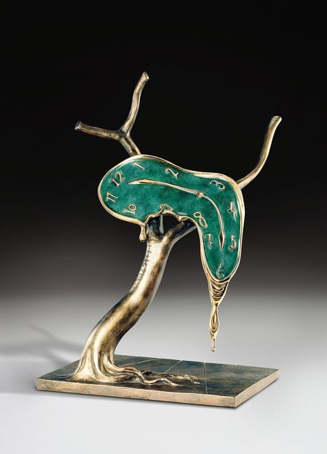 Salvador Dalí  ”Melting clock”  Bronze 1977 (Profile of Time) Art Basel Hong Kong, Melting Clock, Hong Kong Art, René Magritte, Art Basel, Salvador Dali, Graphic Artwork, Figurative Sculpture, Contemporary Art Gallery