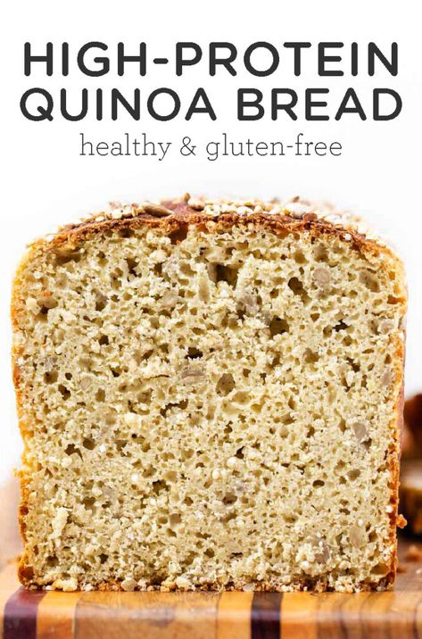 Sprouted Quinoa Bread, Gluten Free Ancient Grain Bread, Grain Free Bread Machine Recipes, 100% Whole Grain Bread Recipe, Gluten Free Whole Grain Bread, Quinoa Flour Bread, Low Gi Bread Recipe, Health Bread Recipes, High Protein Gluten Free Bread