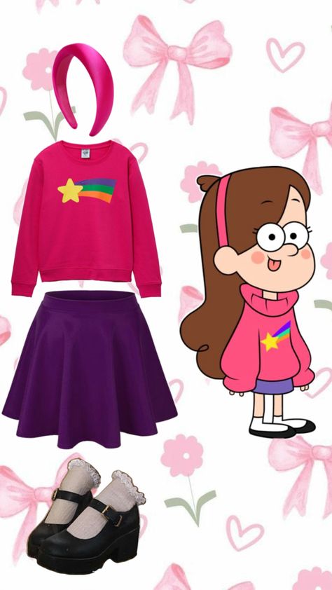 Mabel Pines From Gravity Falls Costume, Maple And Dipper Costume, Mable Pines Halloween Costume, Dipper And Mabel Cosplay, Mabel Gravity Falls Costume, Mable Gravity Falls Cosplay, Mabel Pines Outfits, Funny Costume Ideas For Women, Mabel Pines Costume