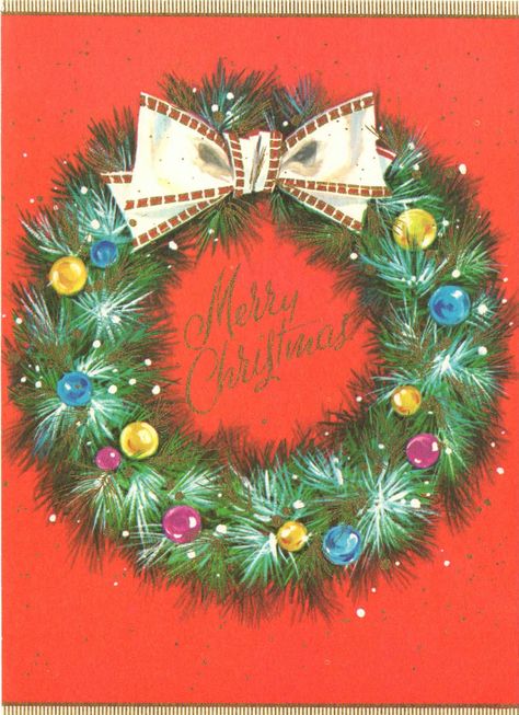 Vintage Wreath Illustration, Vintage Christmas Wreath Illustration, Pine Ornaments, Christmas Wreath Painting, Retro Christmas Wreath, Christmas Card Wreath, Christmas Wreath Image, Christmas Wreath Illustration, Card Wreath