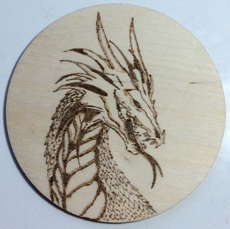 My pyrograph dragon. Dragon Wood Burning, Pyrography Dragon, Wood Burning Ideas, Woodburning Ideas, Dragon Wall Art, Dragon Wall, Hand Burn, Wood Burning Crafts, Wood Burning Patterns