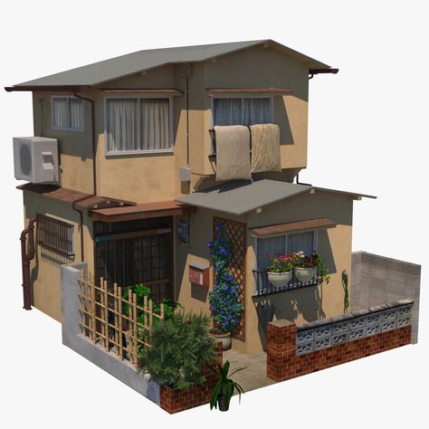 House Exterior Japanese, Bloxburg Japanese House, Japanese House Architecture, Japanese House Exterior, Small Japanese House, Japanese Exterior, Japanese Small House, Casas The Sims Freeplay, House Reference