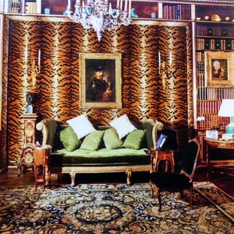 A leopard-print room by Georges Geffroy. Photo: Courtesy of Vendome