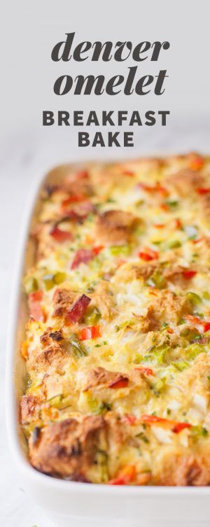 Denver Omelet Breakfast Bake Best Overnight Breakfast Casserole, Omelette Casserole, Denver Omelet, Mini Meals, Healthy Breakfast Casserole, Baked Breakfast Recipes, Overnight Breakfast, Overnight Breakfast Casserole, Quick Dishes