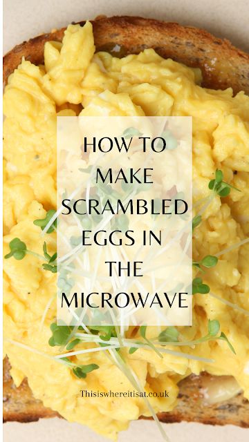 Scramble Eggs In Microwave, How To Cook An Egg In The Microwave, Microwave Eggs In A Cup, Good Scrambled Eggs, Scrambled Eggs In The Microwave, Microwave Scrambled Eggs, Eggs In The Microwave, Microwave Cooking Recipes, Perfect Scrambled Eggs