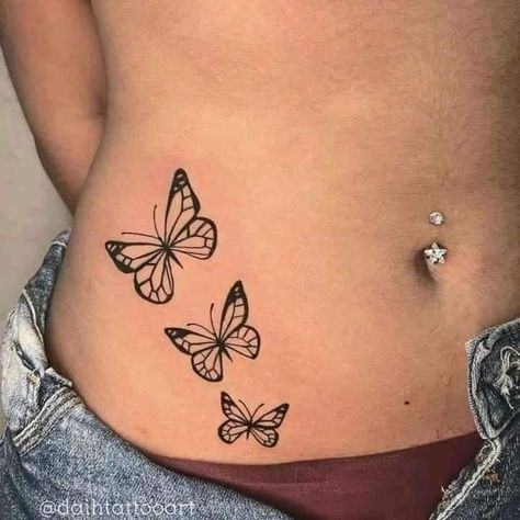 Belly Tattoos For Women, Lower Belly Tattoos, Abdomen Tattoo, Small Belly, Side Hip Tattoos, Basic Tattoos, Belly Tattoos, Belly Tattoo, Anklet Tattoos