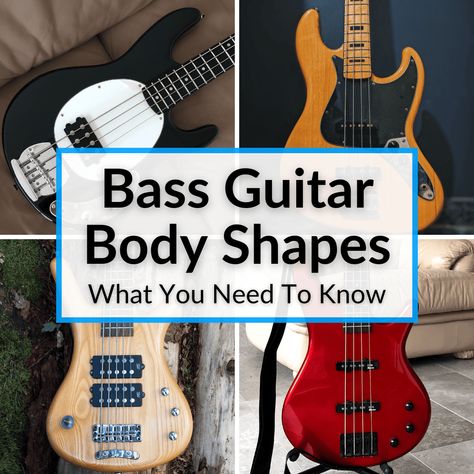 Bass Guitar Body Shapes, Custom Bass Guitar Design, Cool Bass Guitars, Guitar Body Shapes, Guitar Knowledge, Bass Lessons, Bass Guitar Chords, Sg Guitar, Guitar Books