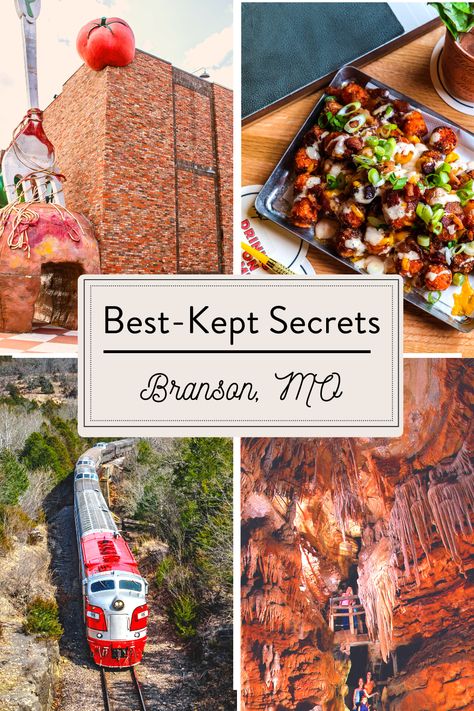 From international eats and record-breaking attractions to local nightlife venues and historic landmarks, Branson has many hidden gems waiting to be discovered. Take time to step off the beaten path to experience some of Branson's best-kept secrets! #explorebranson #bransonmissouri #bransonmo #branson 417land #visitmissouri #visitmo Branson Mo With Kids, Missouri Day Trips, Branson Missouri Vacation, Missouri Vacation, Branson Vacation, Historic Landmarks, Vacation Locations, Vacation Itinerary, Branson Missouri