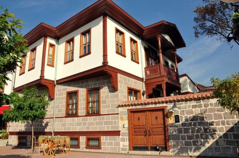 Bulgarian Architecture, Turkish Architecture, Traditional Houses, Stone Cottage, Village House Design, Bungalow House Design, Stone Houses, Village Houses, Facade Design