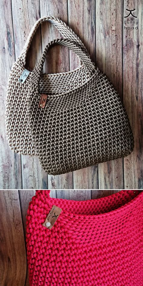 Free Crocheted Bag Patterns, Free Crochet Patterns For Purses And Handbags, Croche Bag Free Pattern, Modern Crochet Bag Pattern, Diy Crochet Purses And Bags, Crochet Boho Bags Free Patterns, Modern Crochet Bag Free Pattern, Crocheted Handbags Patterns Free, Crochet Purse With Leather Bottom Pattern