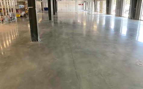 Concrete Polishing 30,000 SF Commercial Warehouse - Advance Industrial Coatings Industrial Warehouse Design, Concrete Polishing, Visual Management, Concrete Light, Warehouse Design, Industrial Warehouse, Commercial Flooring, Church Design, Polished Concrete