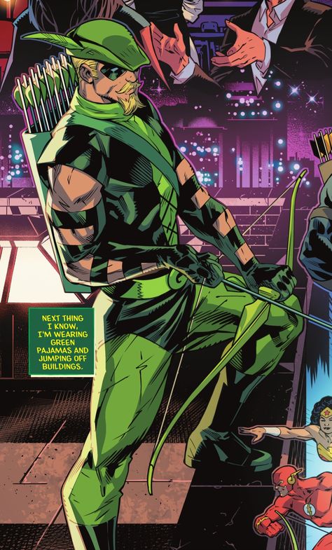 Oliver Queen Comic, Green Arrow Fanart, Green Arrow Comic Art, Green Lantern Green Arrow, Green Arrow Comics, Arrow Black Canary, Dc Comic Costumes, Team Arrow, Fan Poster