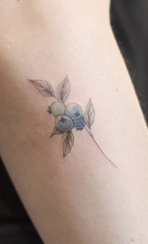 Blueberry Tattoo Small Minimalist, Briar Tattoo, Blueberry Tattoo Minimalist, Huckleberry Tattoo, Blueberry Tattoo, Blackberry Tattoo, Whimsical Tattoos, Pretty Tattoo, Cherry Tattoos