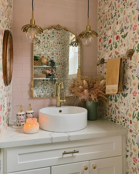 Powder room vanity