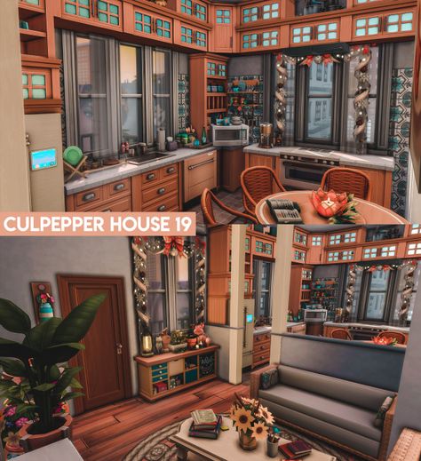 Culpepper House, Sims 4 House Building, Sims House Plans, Sims 4 Mods Clothes, Sims 4 Build, Sims 4 Houses, Sims House, The Sims4, No Ads