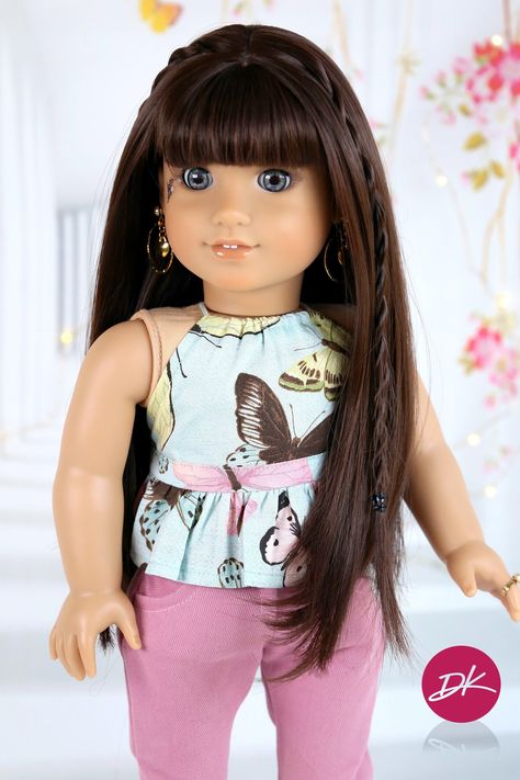 Curly Iron, American Girl Doll Sets, Colors Show, Blended Colors, Doll Wig, Styling Iron, Beautiful Wigs, Human Wigs, Doll Wigs