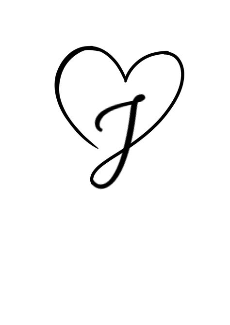 Small J Initial Tattoo, Old English J Tattoo, The Letter J Tattoo, J With A Heart Tattoo, J And K Tattoo, J In A Heart, J With A Heart, J Tattoo Letter Ideas, J Cursive