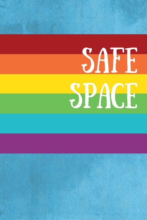 Safe Space Poster Supporting LGBTQ Students Gay Backgrounds, Gsa Ideas, Safe Space Poster, Supporting Lgbtq, Rainbow Hanging, Student Posters, Pride Quotes, Rainbow Sign, Oliver Wood