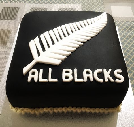 My first attempt to make this cake ❤️ #allblacks #allblacksrugby #allblacksrugbycake #silverferns #cakes All Blacks Cake Rugby, Rugby Cake, All Blacks Rugby, All Blacks, Home Cooking, Rugby, All Black, Cake, Black