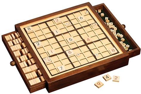 Amazon.com: Bits and Pieces Deluxe Wooden Sudoku Board Game: Toys  Games Sudoku Board, Board Game Cafe, Game Cafe, Hard Puzzles, Wooden Board Games, Wood Games, Sudoku Puzzles, Ps4 Controller, Perfect Gif